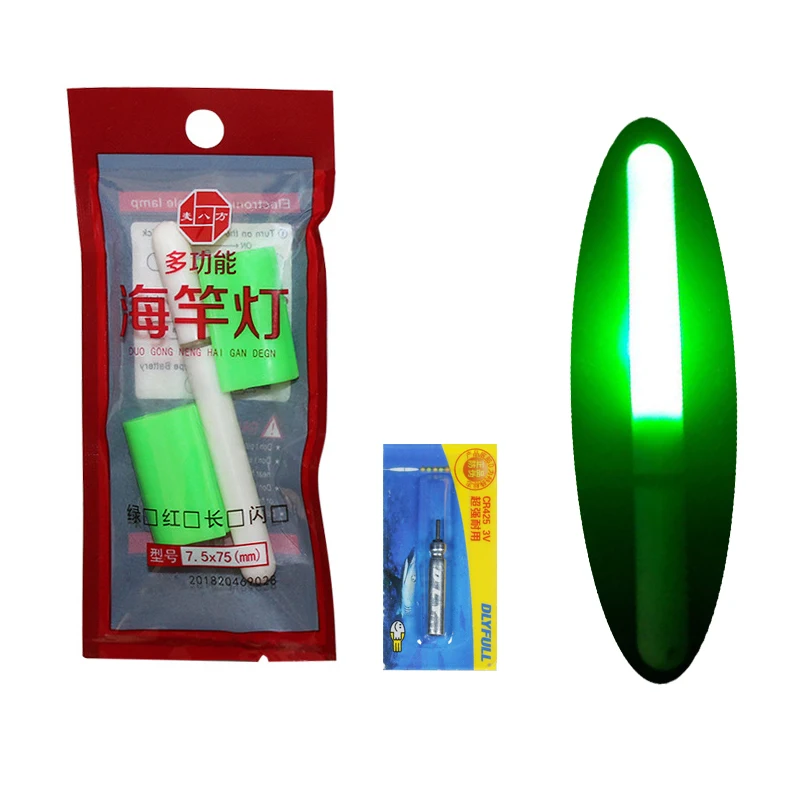 Светильник для ночной рыбалки, водонепроницаемая электронная светящаяся палка, удочка для рыбалки, поплавок, снасти, аксессуары - Цвет: 1 piece Green