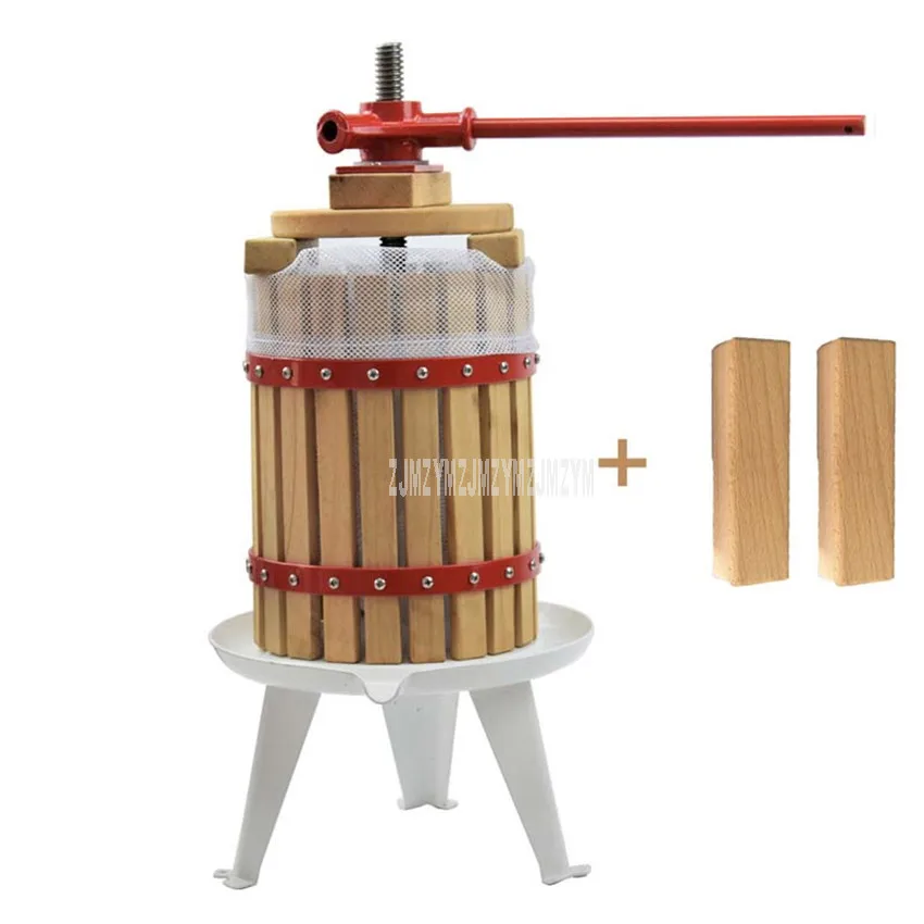 6л Ручной пресс сок машина для дома яблоко прессующие соковыжималки DIY для виноградного вина производитель сока остаток разделения для меда/фруктов/овощей - Цвет: Package type B