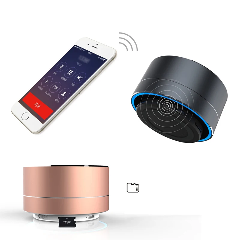 A10 беспроводной Bluetooth динамик металлический Мини Портативный Subwoof звук с микрофоном TF карта FM радио AUX MP3 Воспроизведение музыки громкий динамик
