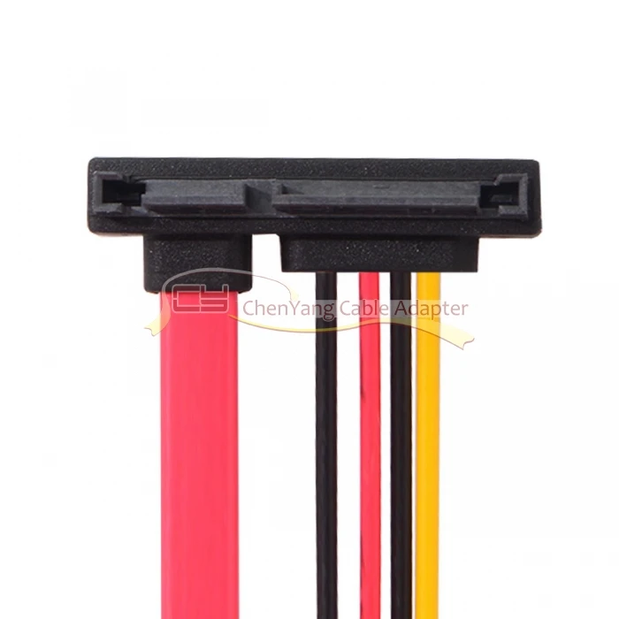 SATA III 3,0 7+ 15 22 Pin SATA кабель-удлинитель для передачи данных под углом 30 см