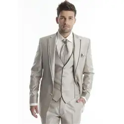 Новый Классический мужской костюм смокинг ноиво приталенный костюм Easculino вечерние костюмы для мужчин высокого качества на заказ женихи