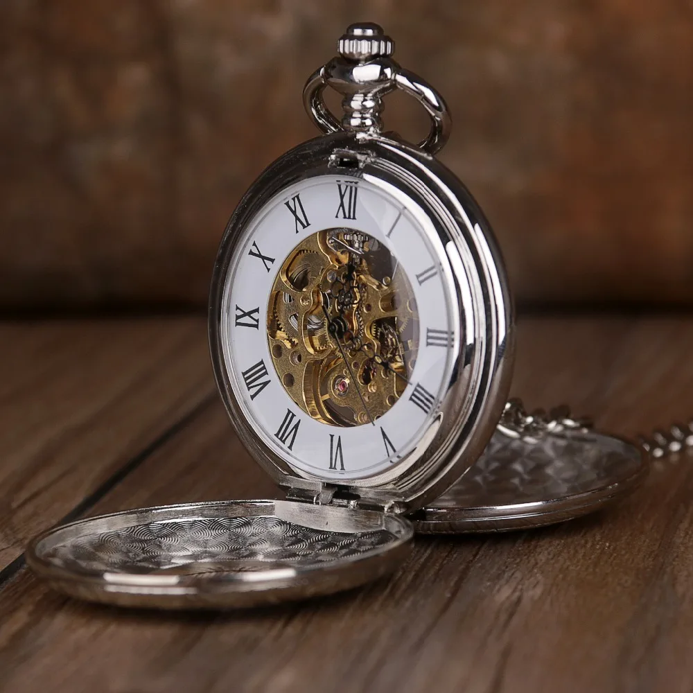 Silver-Hand-Wind-Mechanical-Pocket-Watches-With-Fob-Chain-Mens-Hollow-Skeleton-Dial-Stainless-Steel-Fashion (1)