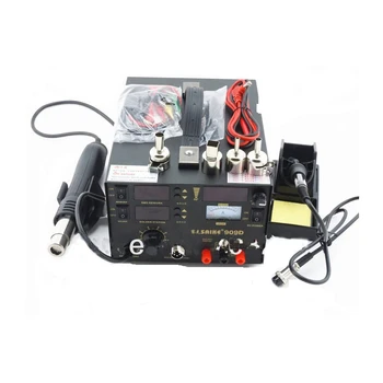 

110V/220V Saike 909D Soldering Desoldering Station Welding machine 3 in 1 Soldering iron+Hot Air Gun+Power Supply