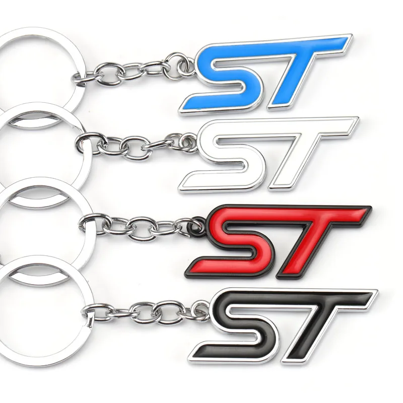 Фото Автомобильный брелок ST Badge металлический для ключей кольцо-держатель Ford логотип
