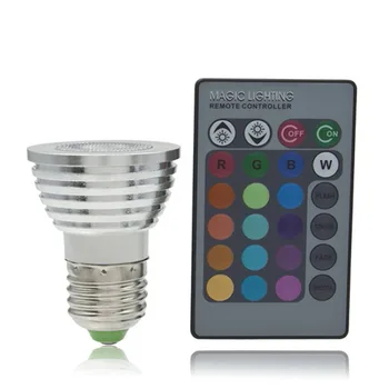 

5W E27 Multi Color Change RGB LED Light Bulb Lamp with Remote Control