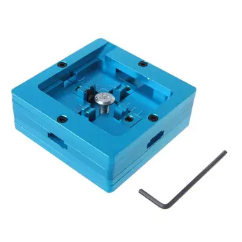 

80x80mm Stencil Holder Double Frame BGA Reballing Fixture Base Welder Station Reball Repair Kits with Allen Wrench Blue