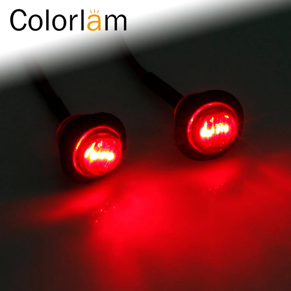 Colorlam 4 шт 12V красный супер яркий Боковой габаритный фонарь светильник