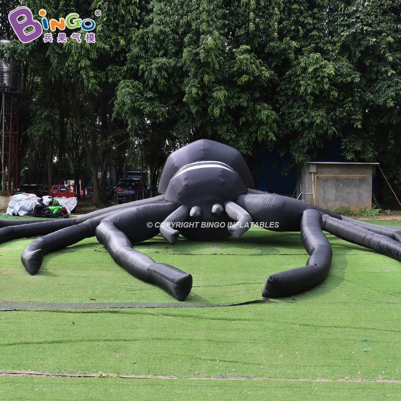 Factory Wholesales Giant Inflatable Black Spider / Blow Up Spider Balloon Toy For Halloween
