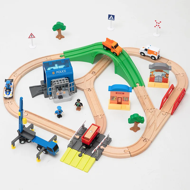 building block train set