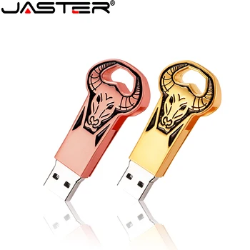 

Jaster universal USB2.0 metal Taurus M101 rose gold USB drive USB micro flash drive metal small gift 16GB 32GB