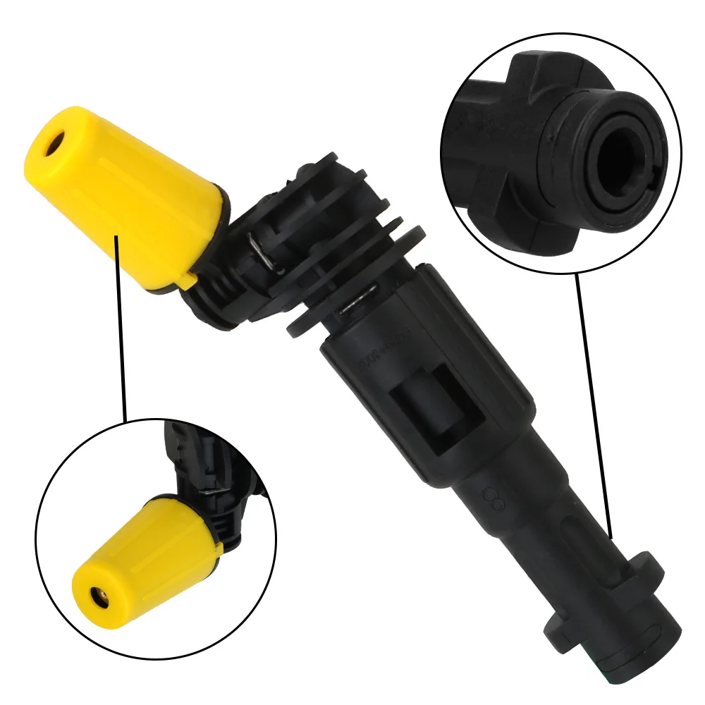 360 ° Gimbaled Spin Dirt Shock Turbo Ugello Adatto Per Karcher Trigger Guns Cleaner Ugello A Spruzzo Strumento Per Autolavaggio Ad Alta Pressione