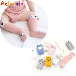 Chaussettes pour bébé de 0 à 3 ans, 1 paire, jolies chaussettes de dessin animé, pour fille et garçon, en coton doux, Design renard, pour enfants 