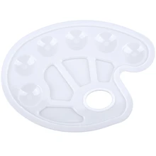 HOT-4pcs Палитра для рисования с отверстиями для большого пальца