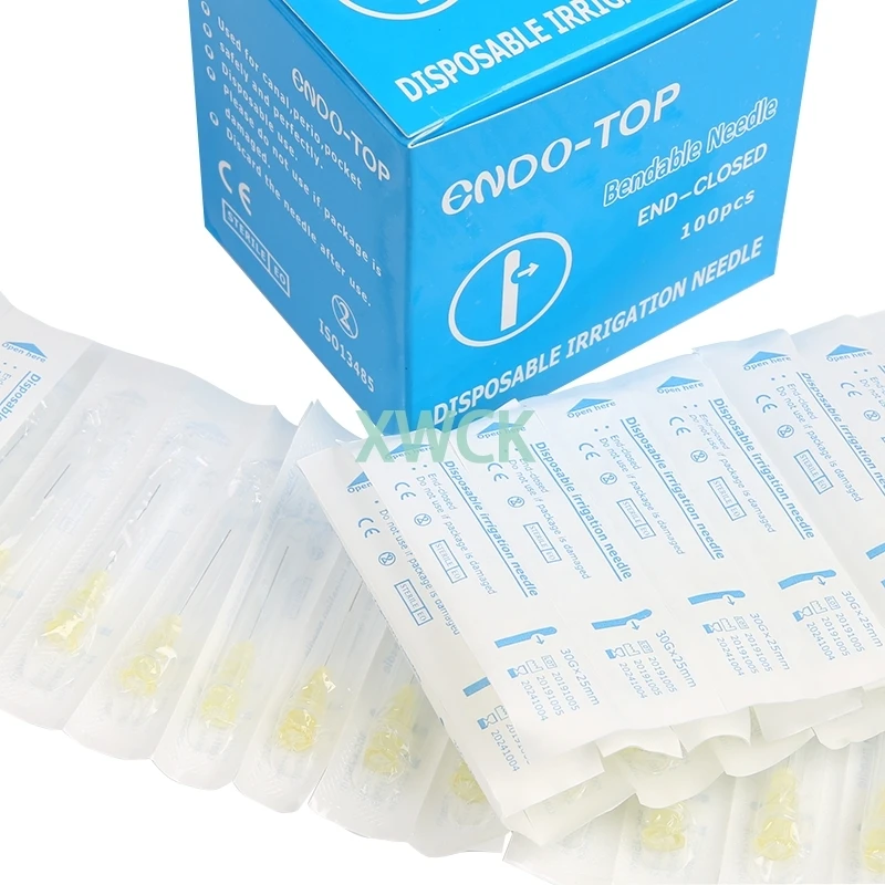 100pcs/box Dental Sterilized Disposable Syringes Endo Irrigation Needle