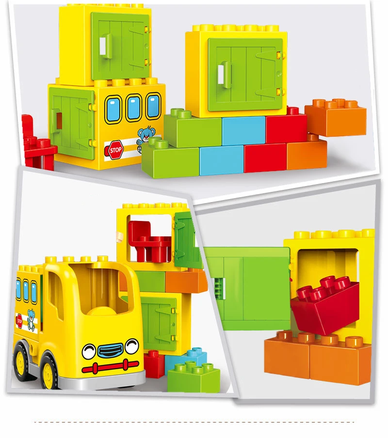 6 стилей, классический большой размер, строительный блок, городская серия, DIY блоки, сборные кирпичи для мальчиков и девочек, строительные игрушки для детей, подарок