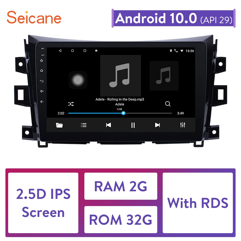 Seicane Android 10 0 GPS автомобильное радио для 2011 2012 2013 2014-2016 Nissan NAVARA Frontier NP300 Renault alмена