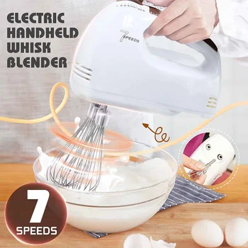 

7 Speed Control Hand Mini Mixer Food Blender Multifunctional Food Processor Kitchen Mini Electric Manual Cooking Tools