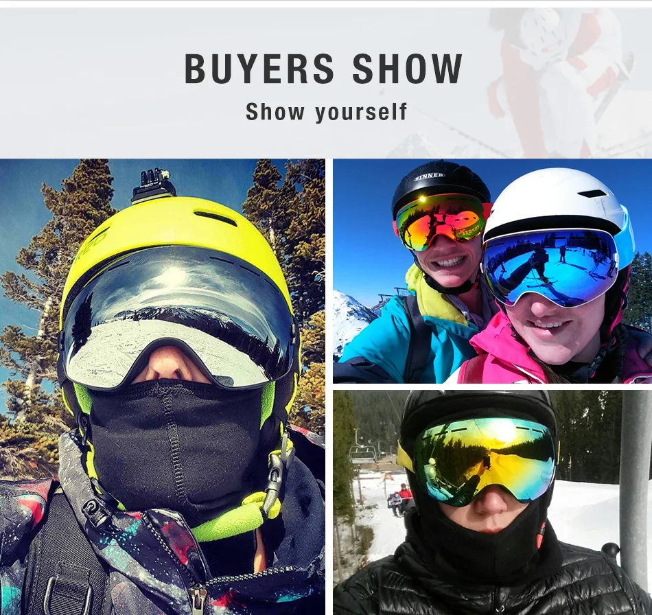 COPOZZ Mens Womens Ski Snowboard Goggles Anti Fog UV Double Lens Skiing Goggles 