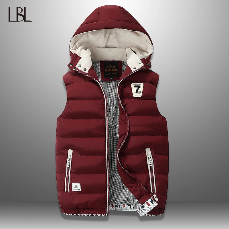 Mens Vest Waistcoat Sleeveless Jacket Plus-Size Winter Casual Overcoats Warm New 5XL