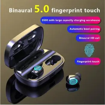 

Wireless Bluetooth 5.0 Earphone Bluetooth Headset Waterproof Touch Control Headphones With 3500mAh Charging Box