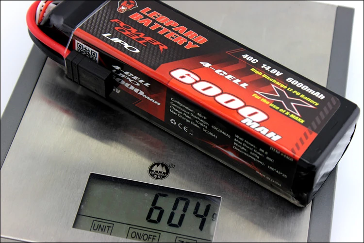 LEOPARD 6000MAH 4S 14,8 V 40C высокоразрядный LIPO аккумулятор для REY MAXX