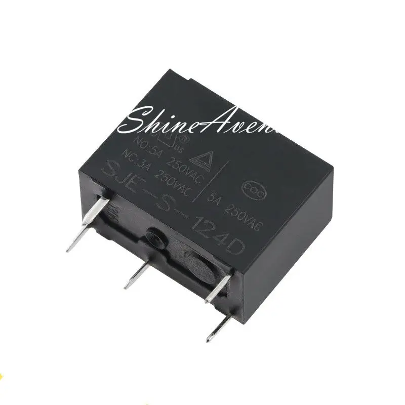 5pcs/lot Relay SJE-S-105D SJE-S-112D SJE-S-124D 5PIN SJE-S-105DM SJE-S-112DM SJE-S-124DM 5V 12V 24V 5A 4PIN 100% new origina