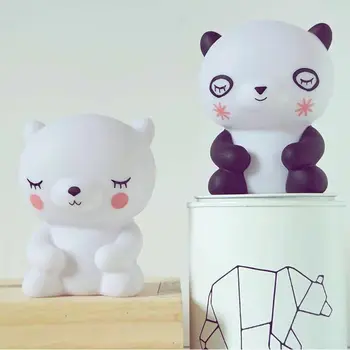 

Bear Led Night Light Lamp Bedside Bedroom Living Room Decorative Lighting for Baby Children Kids Room Animal Cartoon
