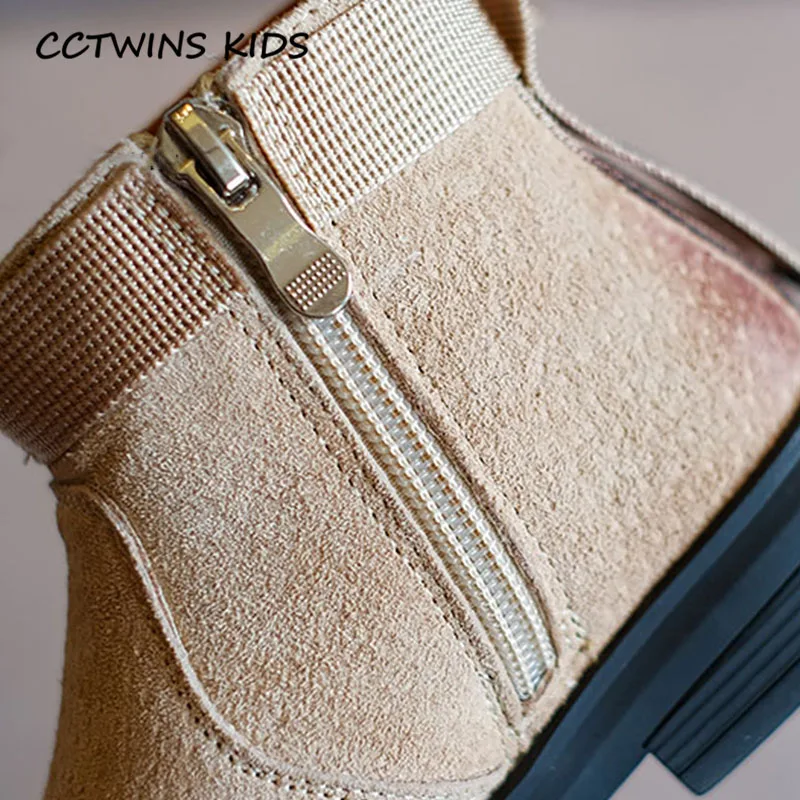 CCTWINS/детская обувь; коллекция года; сезон осень; модные детские ботильоны; натуральная кожа Мальчики; обувь для девочек; брендовые черные ботинки; FB1693