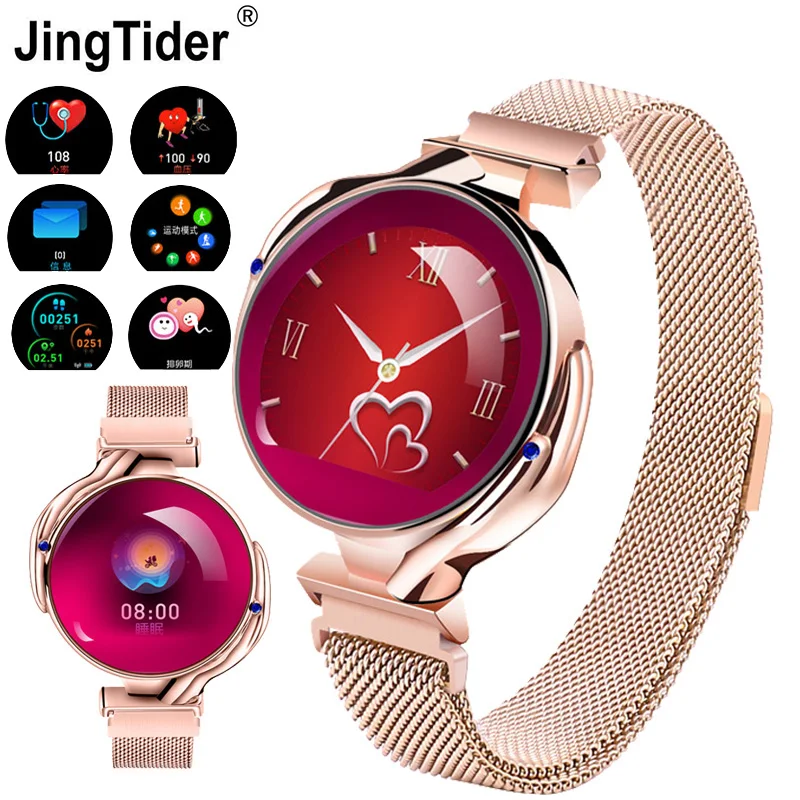 Z38 Lady Smart Bracelet Heart Rate Blood Pressure Monitor Predict Menstrual Period Band IP67 Waterproof Women Watch | Электроника