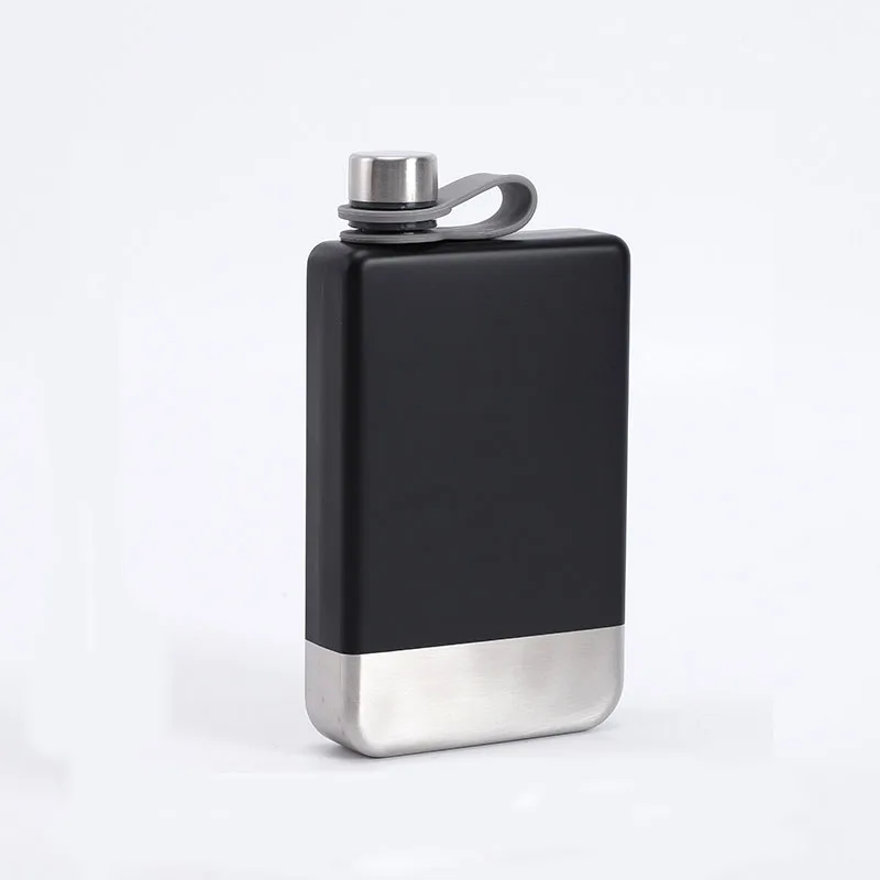 Compact 9oz Stainless Steel Hip Flask Set