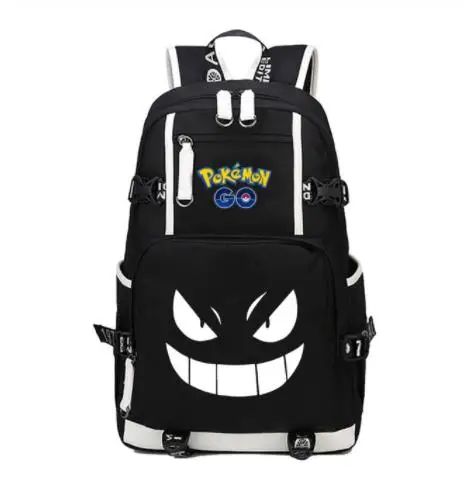 as pictures Игра Pokemon GO Pocket Monste pikachu рюкзак Charizard холст с принтом для мужчин и женщин школьная сумка дорожная сумка рюкзак - Цвет: as pictures