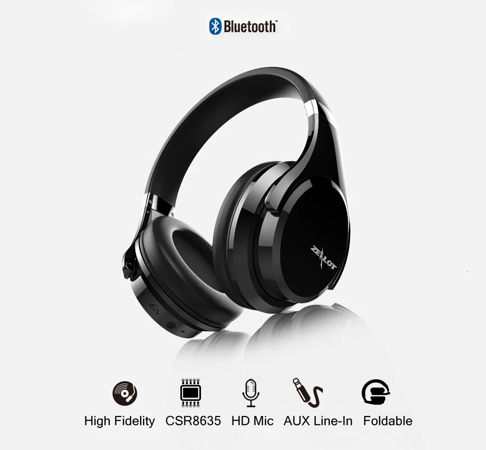 Оригинальная bluetooth-гарнитура Zealot B21 гарнитура для iPhone, двойные динамики, беспроводные наушники с функцией шумоподавления, наушники для телефонов с сенсорным управлением