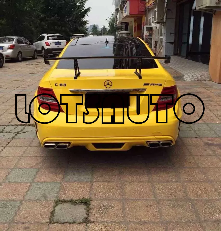 C CLass W204 4dr углеродное волокно черный серии спойлер багажника заднее крыло