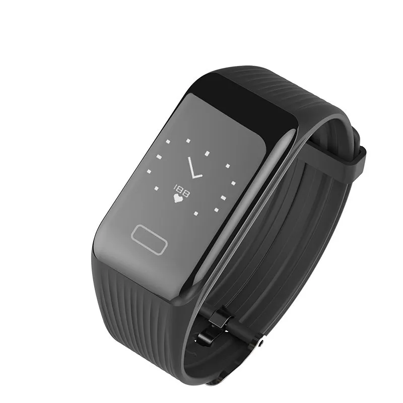 

2019 New Waterproof Fitness Tracker K1 Bluetooth 4.0 Smart Bracelet Real-time Heart Rate Monitor waterproof watch D5