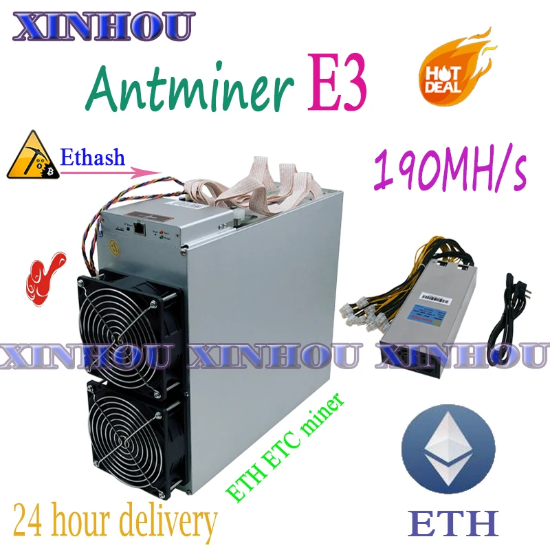 Asic ETH ETC Miner Antminer E3 Ethash 190MH/S с PSU эфириум ETH Mining Machine экономичная чем 6 8 GPU карт и z9 A9 DR3 G28 Asic ETH ETC Miner Antminer E3 Ethash 190MH/S с PSU эфириум ETH Mining Machine экономичная чем 6 8 GPU карт и z9 A9 DR3 G28
