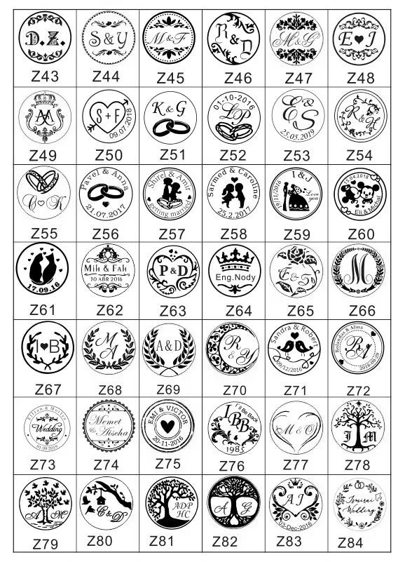 customize Wax Seal Stamp Personalized image sealing for wedding Invitation
