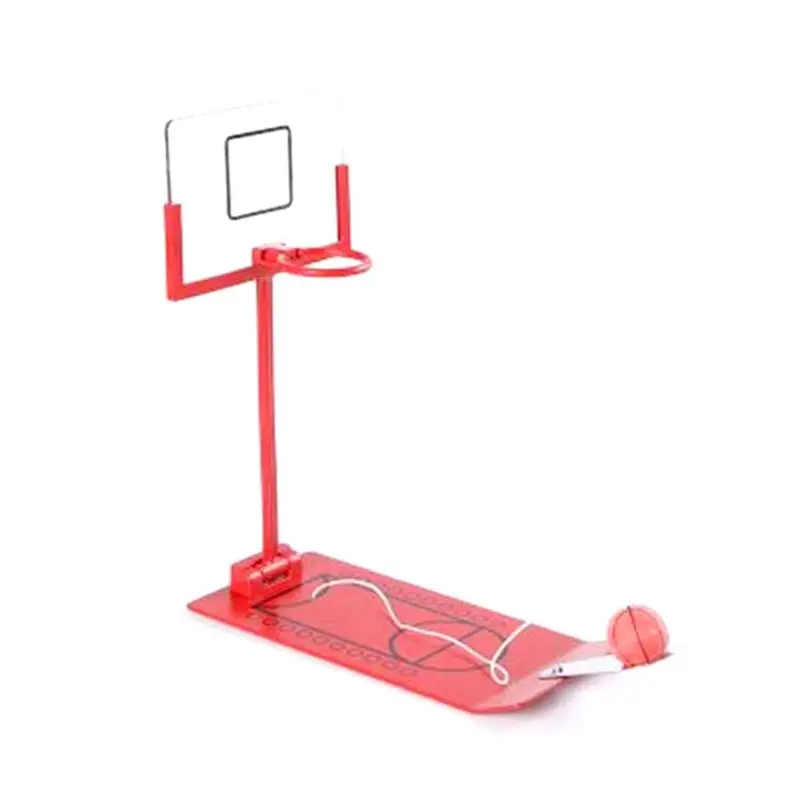 Настольная игра в баскетбол складной мини настольный баскетбол портативный дорожный офисный игровой набор смешной подарок забавная Спортивная Новинка игрушка - Цвет: R