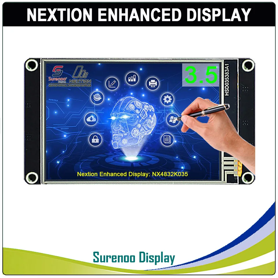 3 5 &quotNX4832K035 Nextion Улучшенный HMI USART UART серийный резистивный сенсорный TFT ЖК модуль