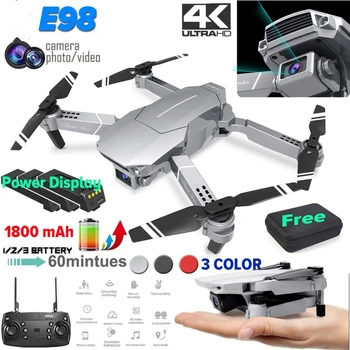 

Professional Foldable Quadcopter Toy E98 4K HD Drone Camera Live Video GPS Drone WIFI FPV Flying Drone Camera Toy For Kids