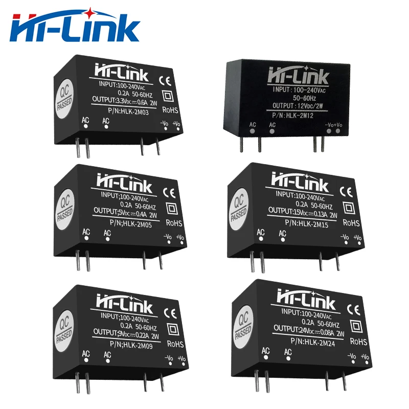 2W 220V/110V A 3.3V 5V 9V 12V 15V 24V Uscita Acdc Switch Modulo Di Alimentazione Con Certificazione Ce Rohs Hi-Link Produttore