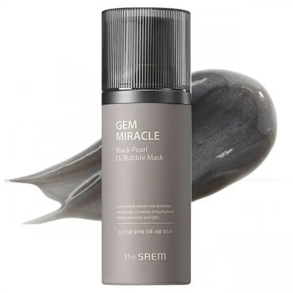 THE SAEM Black Pearl Маска кислородная с экстрактом жемчуга Gem Miracle O2 Bubble Mask |