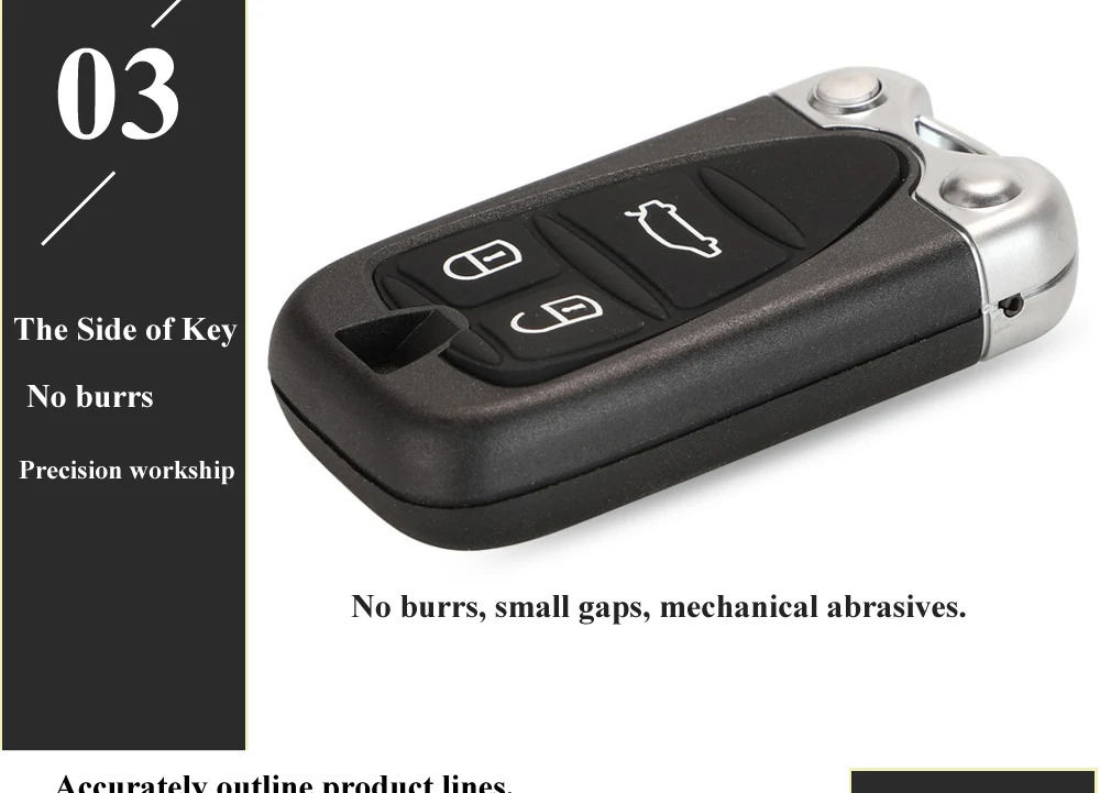Keyforkess Sostituzione Chiave Shell per Alfa Romeo 159 156 Giulietta Brera Spider GT Smart Remote Key Card 3 Button Uncut lama - H0b5a5d70f03a4af29b0c6c83ead8e11ei