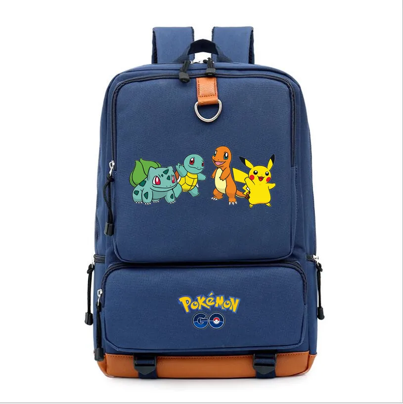 Карманный Монстр Пикачу mochila Печать Рюкзак для подростков Mimikyu Gengar школьная сумка на плечо Рабочая дорожная сумка для ноутбука рюкзак - Цвет: B