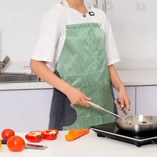 Женский фартук шеф-повара фартуки Ресторан приготовления выпечки платье Модный водонепроницаемый фартук с карманами