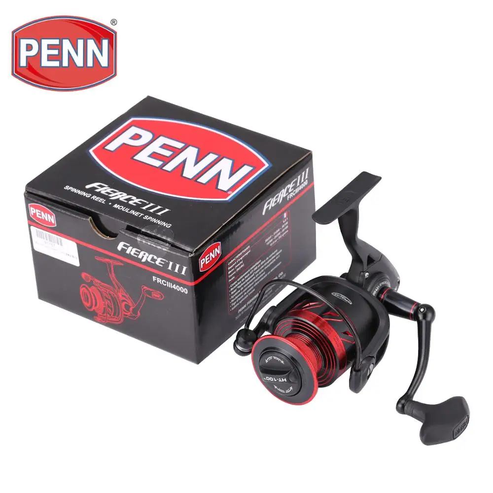 Penn Fierce Iii Frc 00 8000 Spinning Fishing Reel 4 1bb Full Metal Body Saltwater Reel Superline Spool Fishing Tackle Fishing Reels Aliexpress