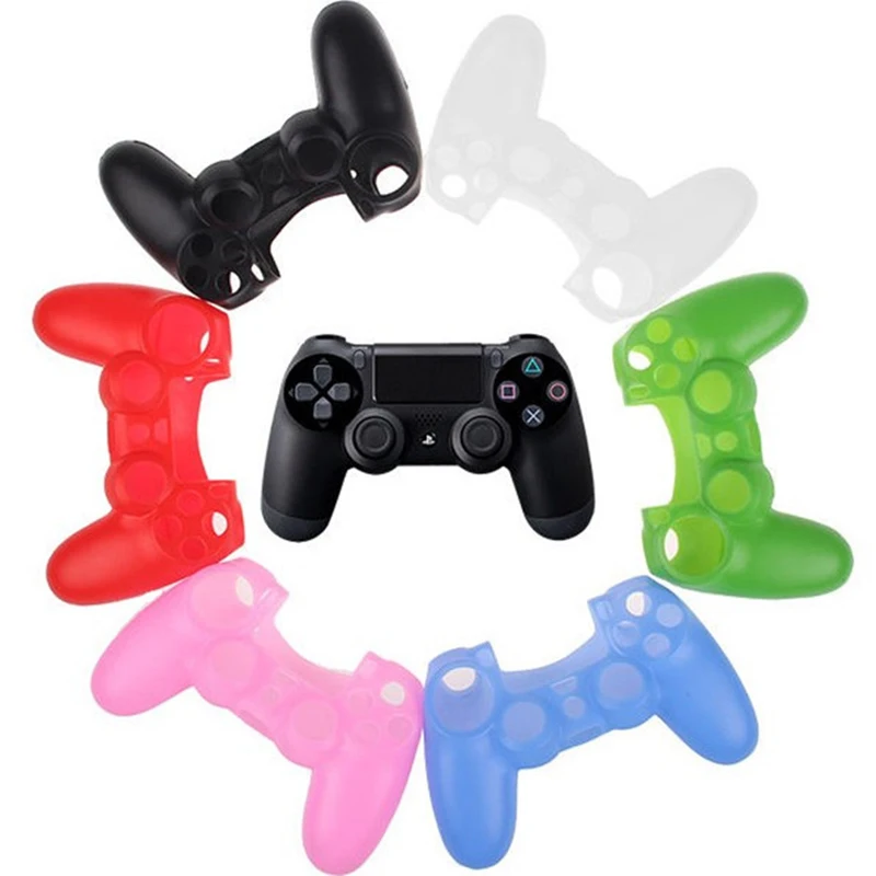 Для PS4 Pro тонкий контроллер Мягкий силиконовый чехол защитный чехол Противоскользящий резиновый чехол для sony playstation Dualshock 4