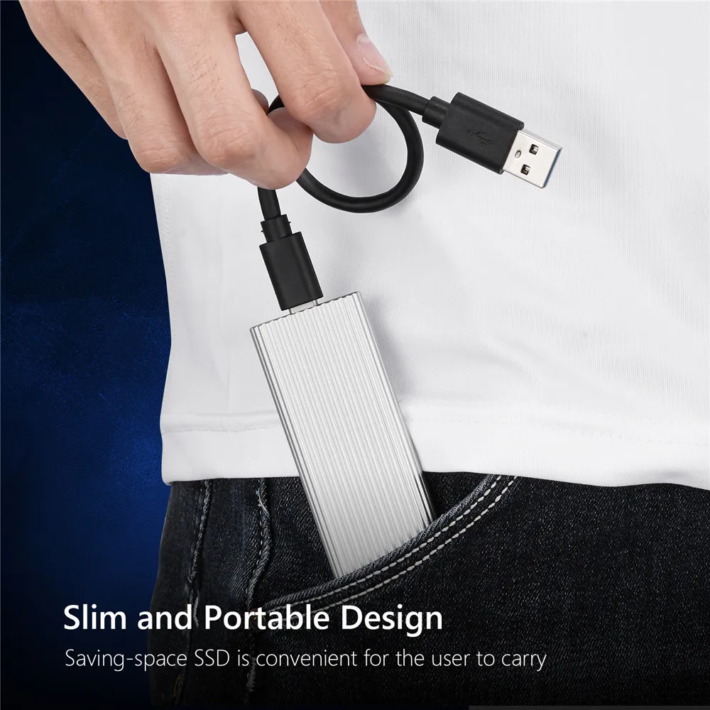 M.2 SSD Mobile Solid State Drive 2TB 1TB Storage Device Hard Drive Computer Portable USB 3.0 Mobile Hard Drives Solid State Disk external hard drives