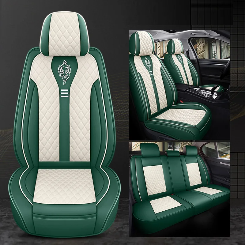 

Car Seat Cover Front/Rear Vehicle Cushion Not Moves Universal Pu Leather Black/Red Non-Slide For Chevrolet Trax M4 X45