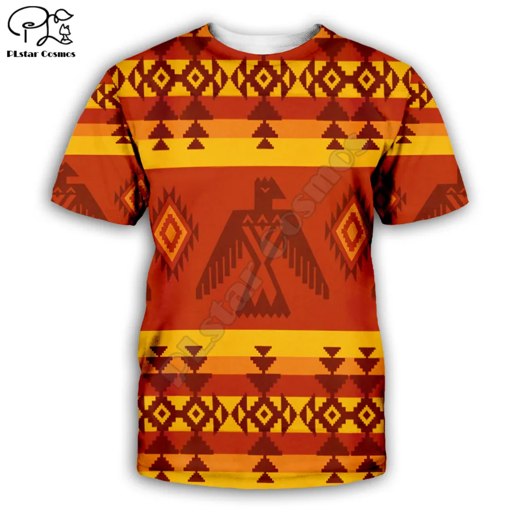 

Native Indian/eagle 3d Printed men for women t shirt hip hop Fashion Short sleeve summer shirts Unisex tshirt tops style-7