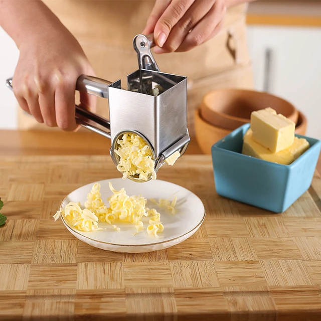 Stainless Steel Rotary Cheese Grater Multi-function Butter Cutter Chocolate Grater  Cheese Slicer Kitchen Accessories